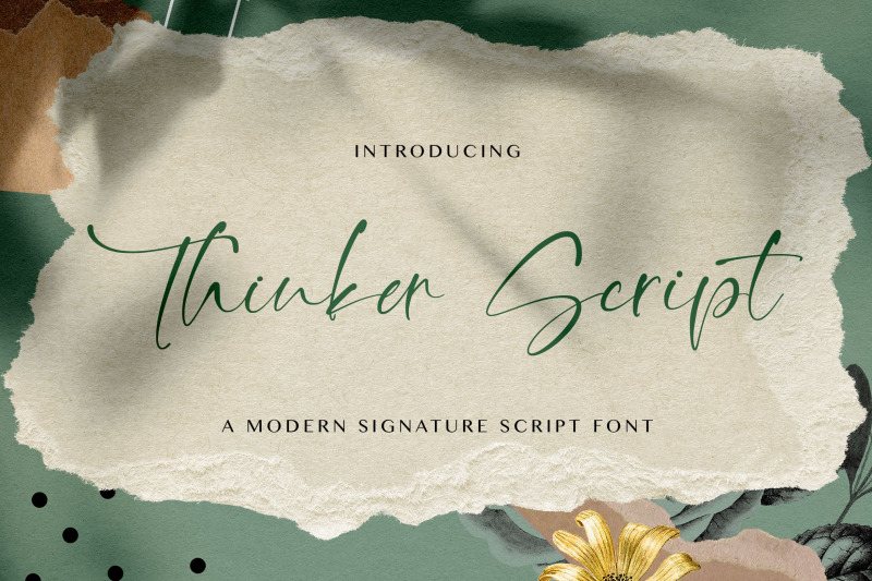 thinker-script-signature-font