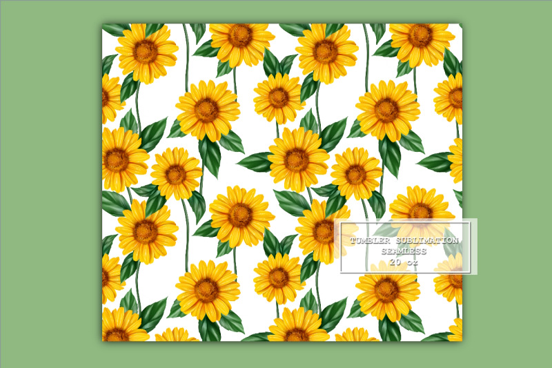 sunflowers-seamless-tumbler-wrap-tumbler-sublimation