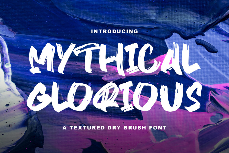 mythical-glory-handbrush-font
