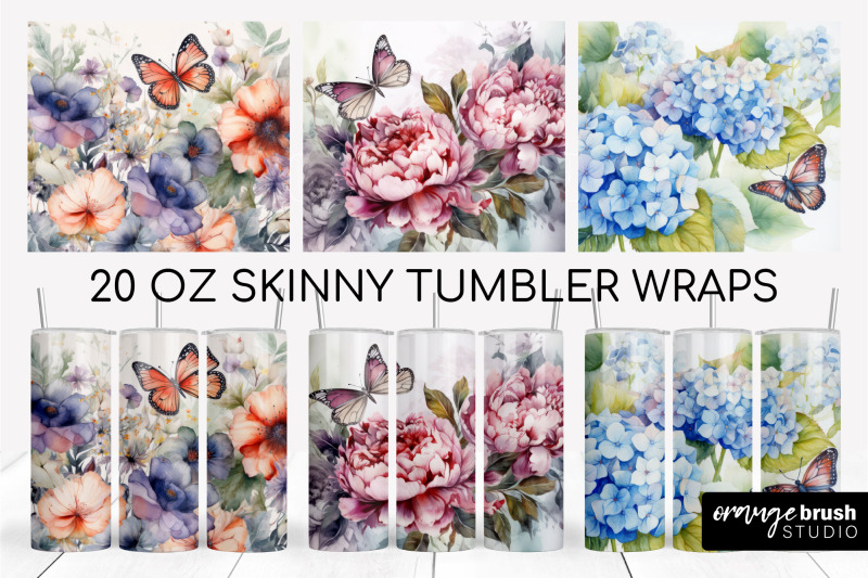 watercolor-flowers-tumbler-sublimation-summer-tumbler-wrap