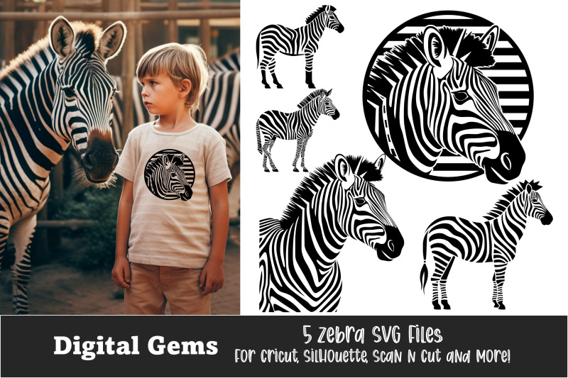 a-collection-of-5-zebra-themed-svg-files
