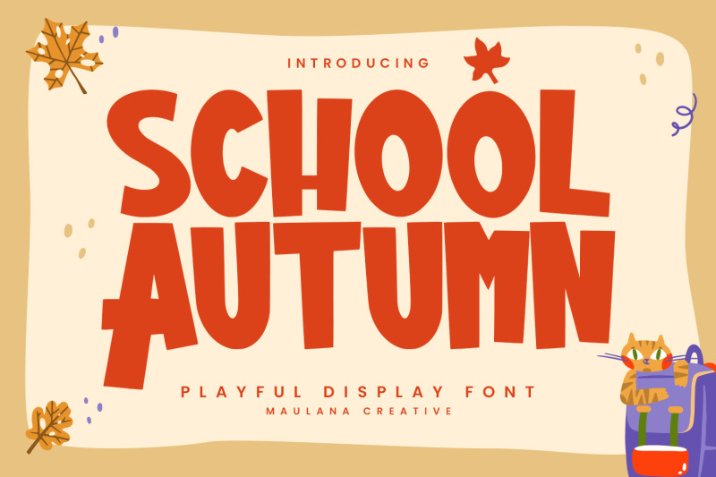 autumn-school-playful-display-font