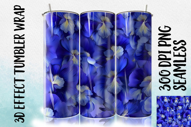 3d-blue-iris-tumbler-wrap