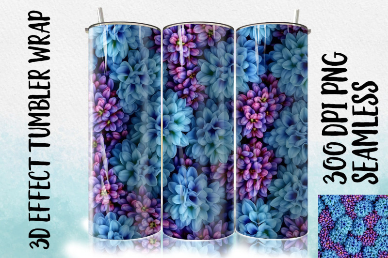 3d-blue-hyacinth-tumbler-wrap