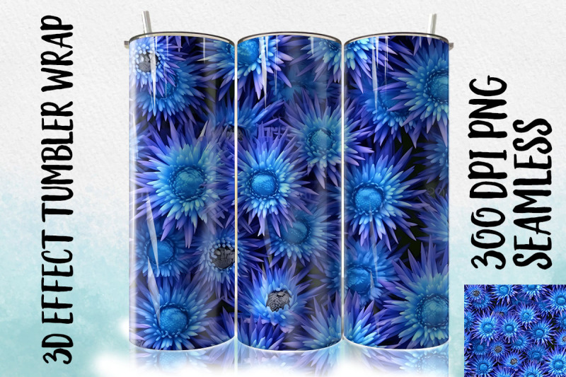 3d-blue-cornflower-tumbler-wrap