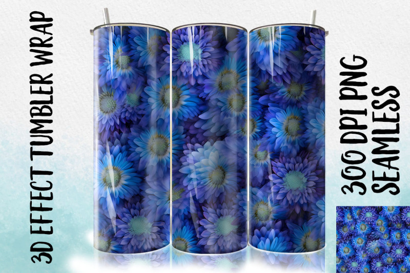 3d-blue-aster-tumbler-wrap