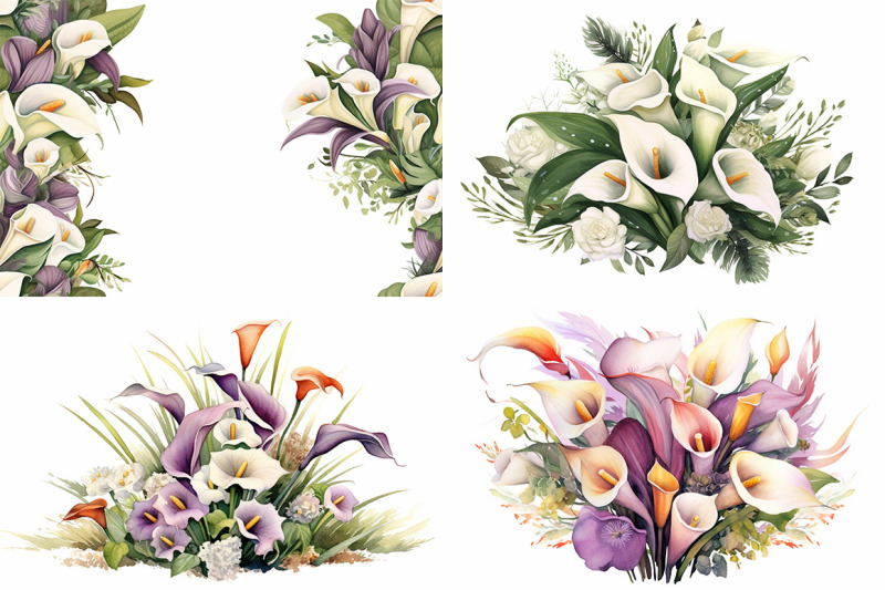 lillies-watercolor-collection