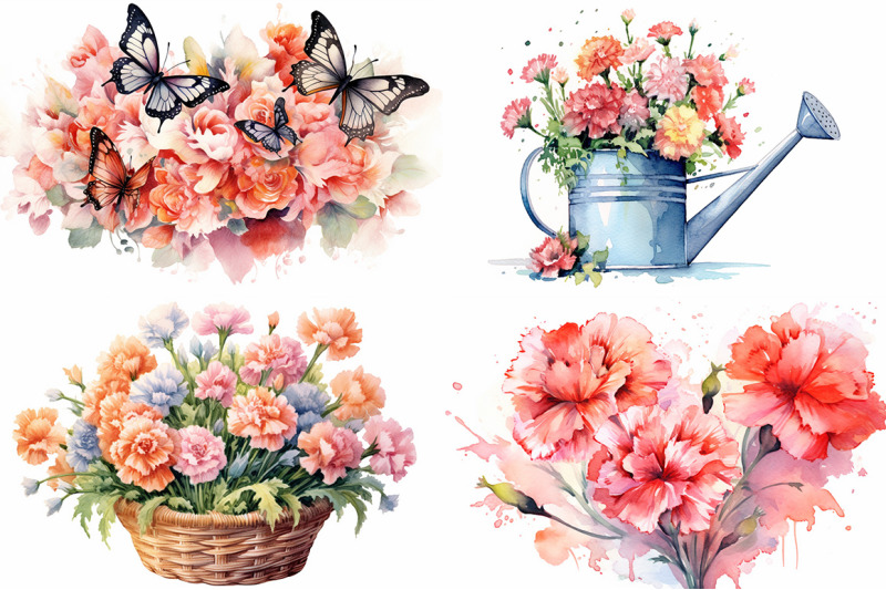 carnation-watercolor-collection