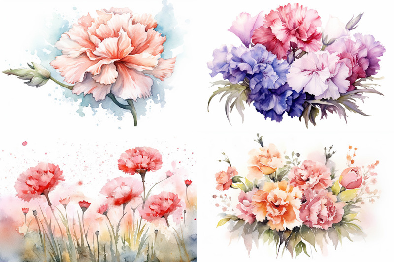 carnation-watercolor-collection