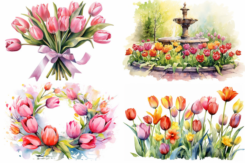 tulip-splendor-watercolor-collection