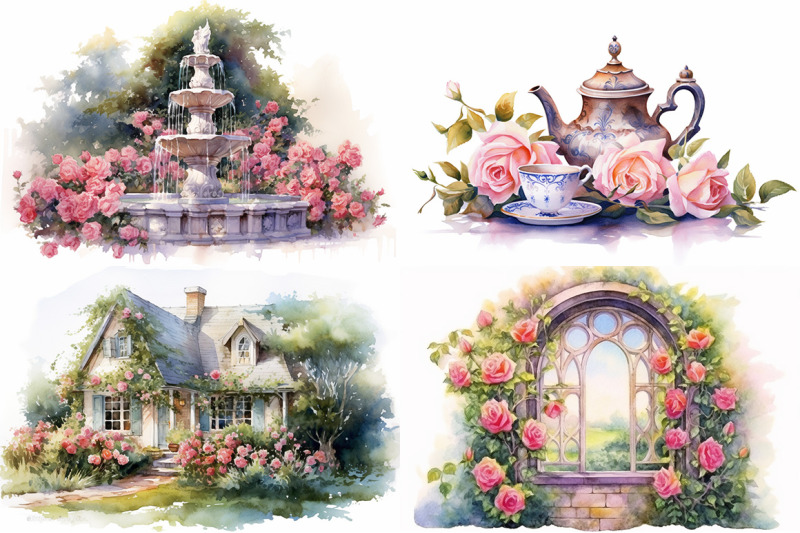 timeless-rose-garden-watercolor-collection