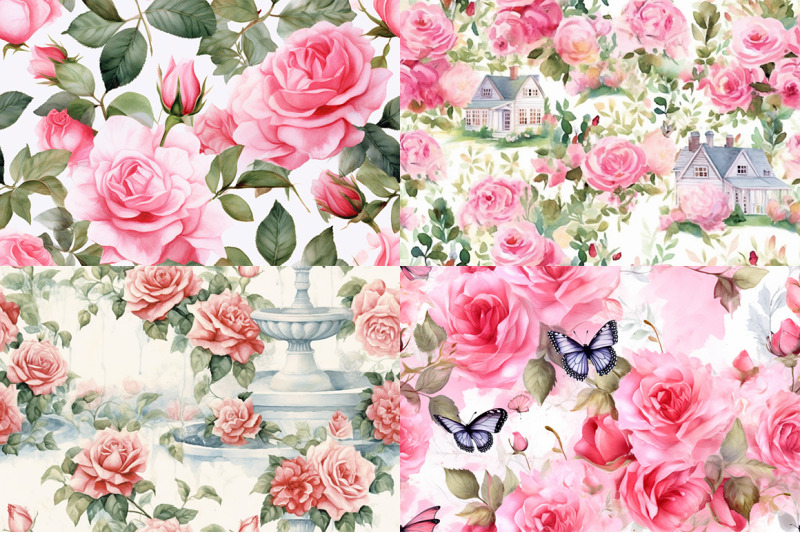 timeless-rose-garden-watercolor-collection