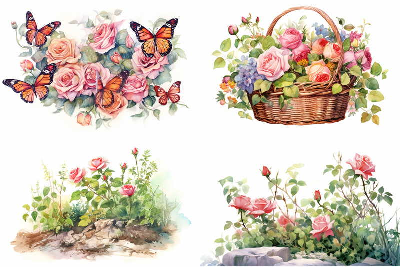 timeless-rose-garden-watercolor-collection