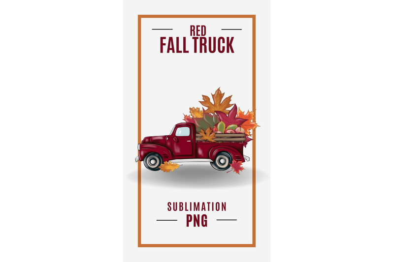 red-fall-truck-png-digital-download-for-sublimation