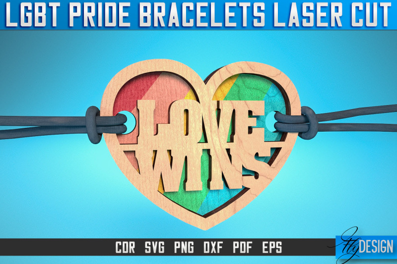 lgbt-pride-bracelets-laser-cut-svg-accessories-laser-cut-svg-design