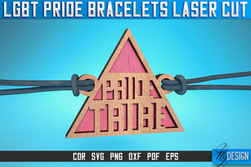 lgbt-pride-bracelets-laser-cut-svg-accessories-laser-cut-svg-design