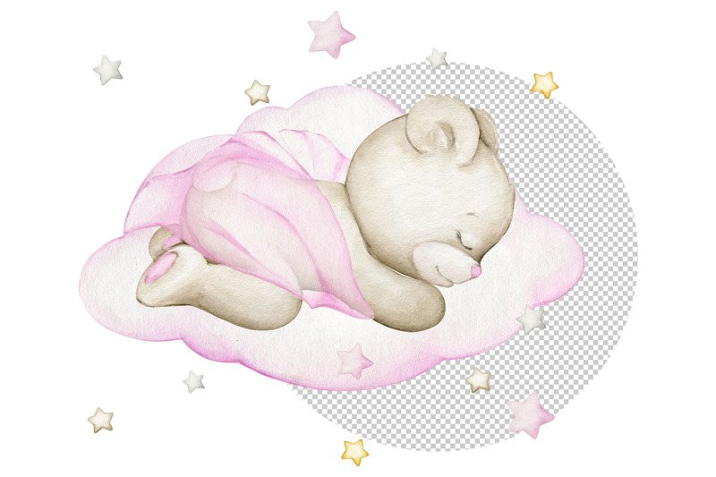 cute-baby-bear-sleeping-on-a-cloud-watercolor-teddy-bear-clipart-for-g