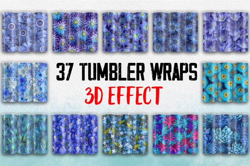 3d-blue-flowers-tumbler-wrap