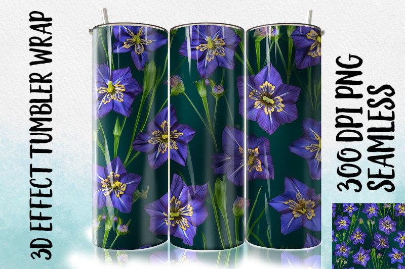 3d-blue-spiderwort-tumbler-wrap-1