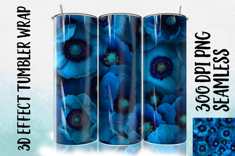 3d-blue-poppy-tumbler-sublimation-1