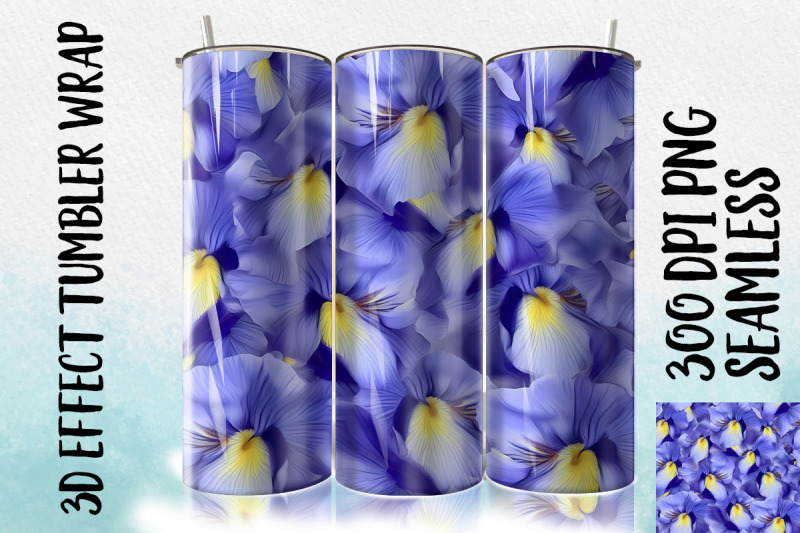 3d-blue-japanese-iris-tumbler-wrap-1