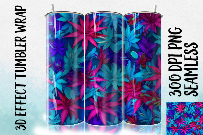 3d-blue-fuchsia-tumbler-wrap-1