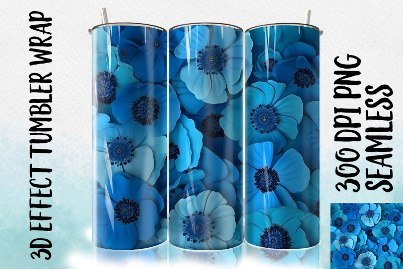 3d-blue-poppy-tumbler-sublimation-2