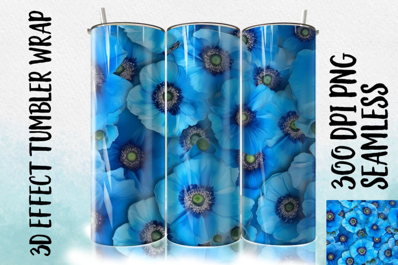 3d-blue-himalayan-poppy-tumbler-wrap-2