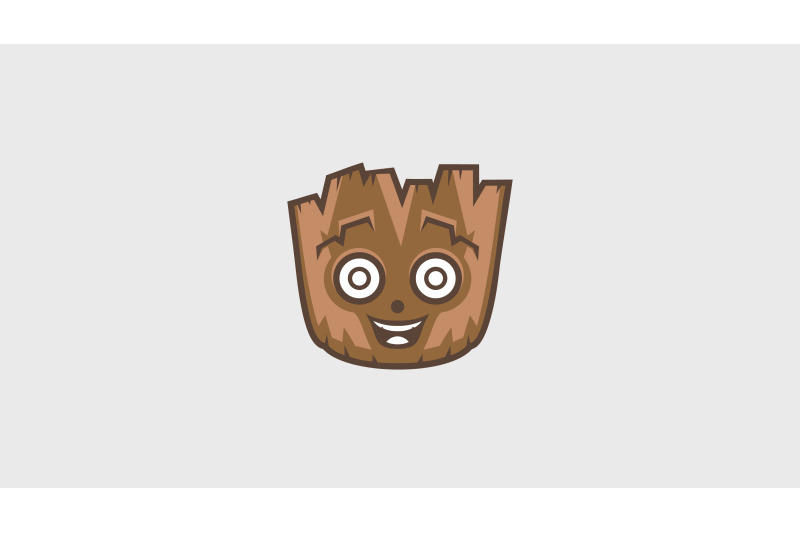 happy-wood-face-logo-abstract-vector-template