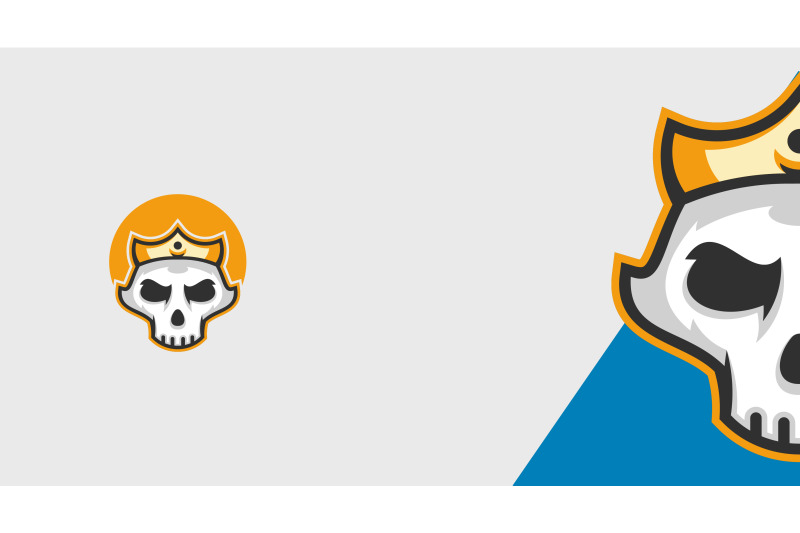 king-skull-logo-abstract-vector-template