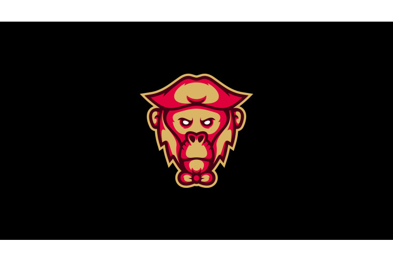 pirate-monkey-head-logo-abstract-vector-template