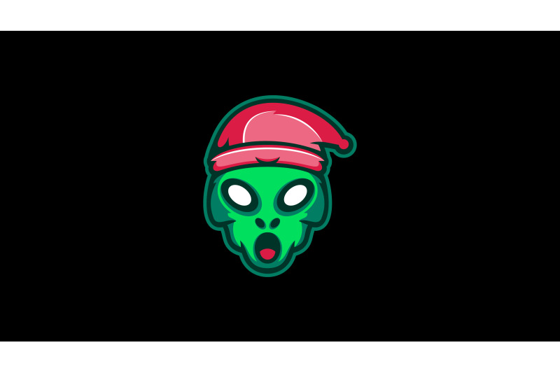 sleepy-alien-head-logo-abstract-vector-template