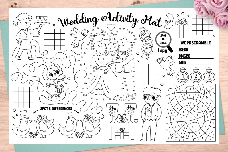 wedding-coloring-activity-placemats