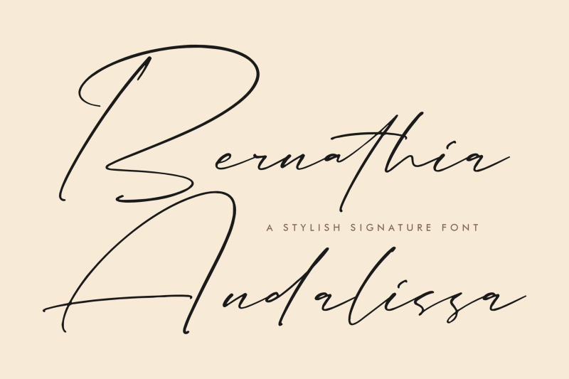 bernathia-andalissa-stylish-signature-font