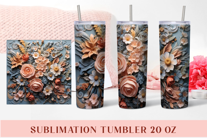 3d-flower-sublimation-tumbler-wrap