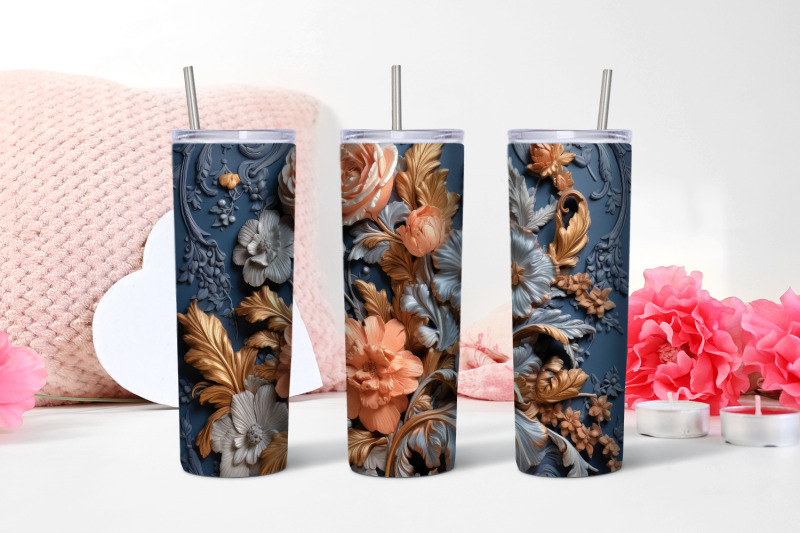 3d-flower-sublimation-tumbler-wrap