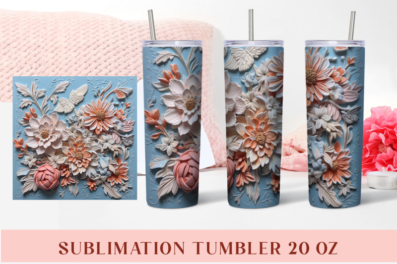 3d-flower-sublimation-tumbler-wrap