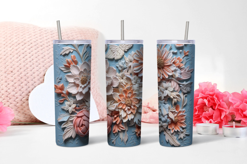 3d-flower-sublimation-tumbler-wrap