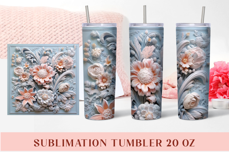 3d-flower-sublimation-tumbler-wrap