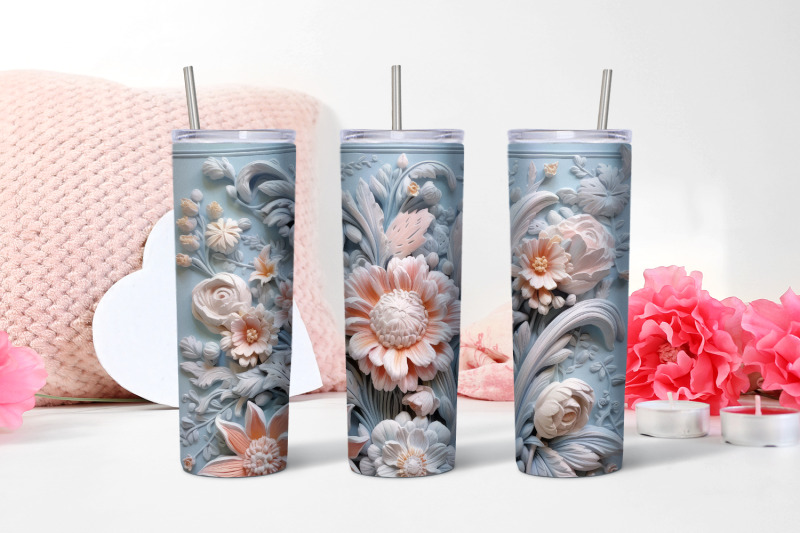 3d-flower-sublimation-tumbler-wrap