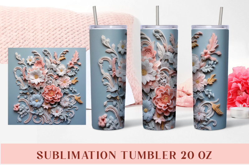 3d-flowers-tumbler-sublimation-designs