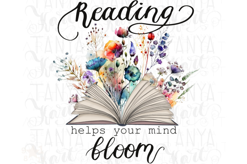 reading-helps-your-mind-bloom-png-for-sublimation-instant-download