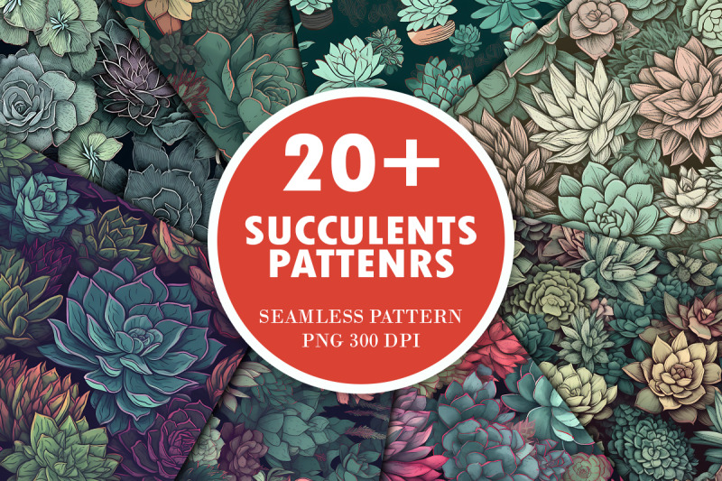 succulents-seamless-pattern-bundle