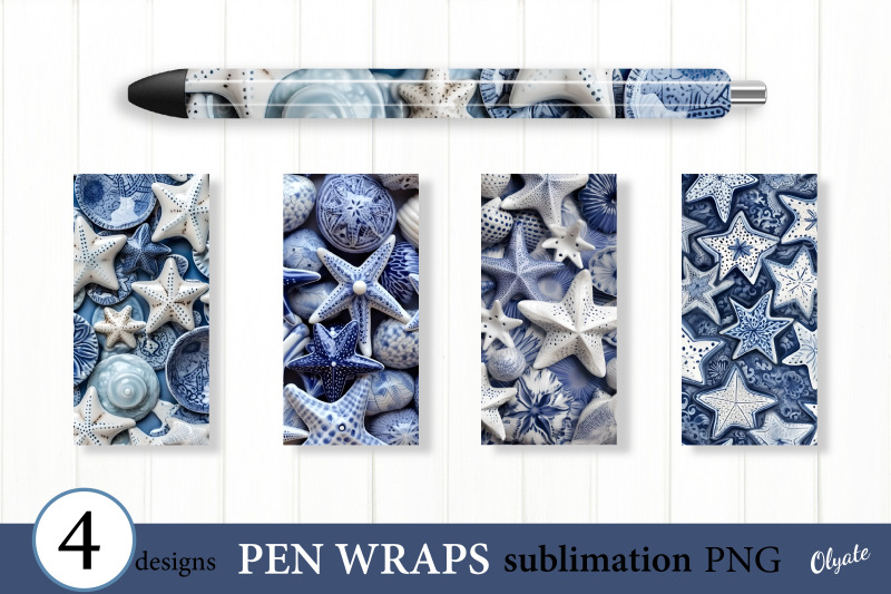 seashell-pen-wraps-4-sublimation-pen-wrap-designs