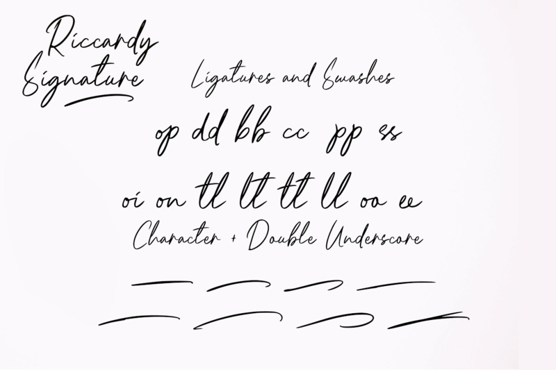 riccardy-signature-font