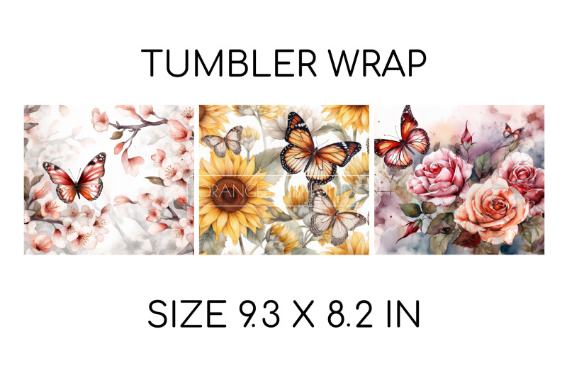 summer-tumbler-sublimation-designs-butterfly-tumbler-wrap