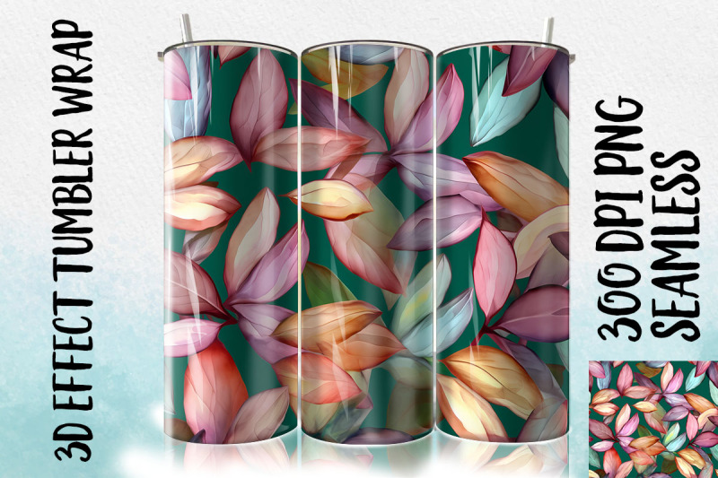 3d-magnolia-leaf-tumbler-wrap-1