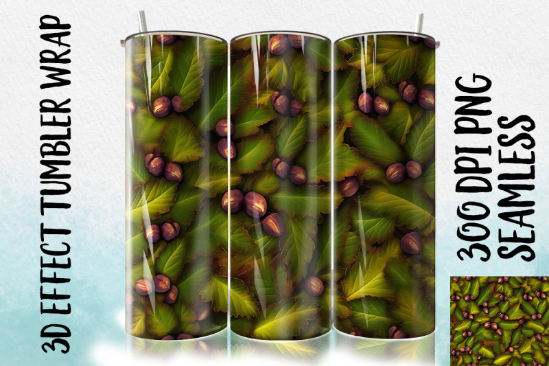 3d-chestnut-leaf-tumbler-wrap-1