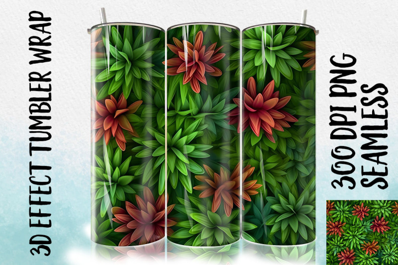 3d-yew-leaf-tumbler-wrap