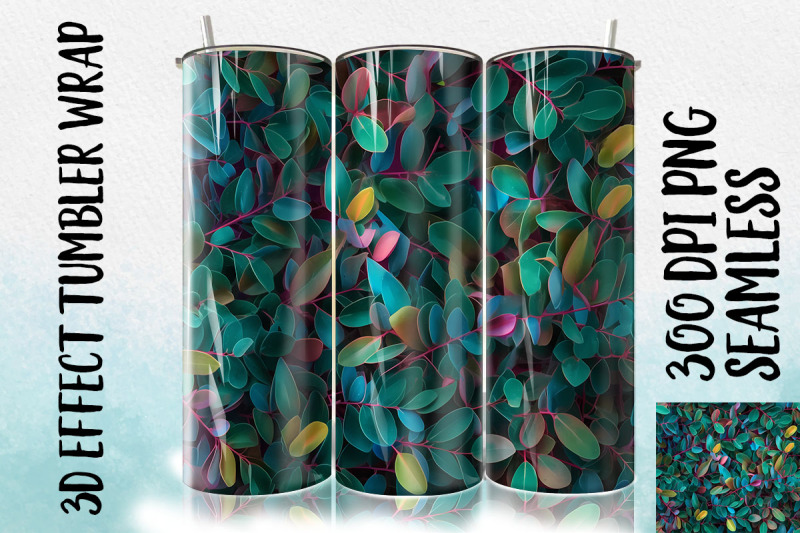 3d-eucalyptus-leaf-tumbler-wrap